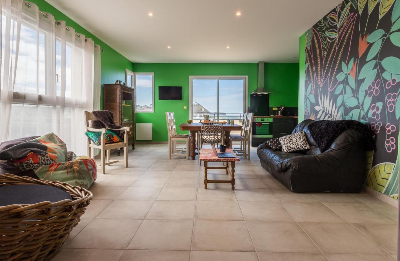 Babord, Appt Avec Terrasse Et Vue Mer Saint-Come-de-Fresne Exterior photo