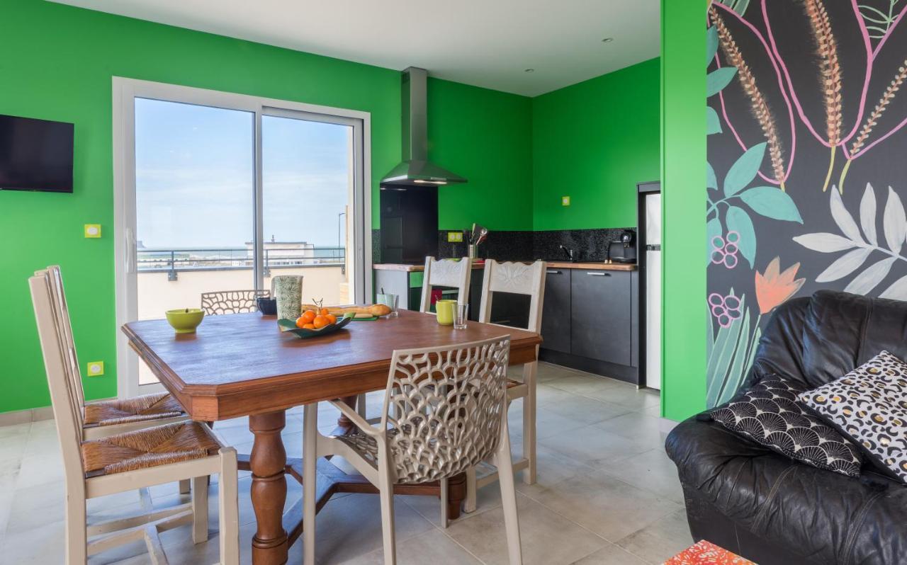Babord, Appt Avec Terrasse Et Vue Mer Saint-Come-de-Fresne Exterior photo